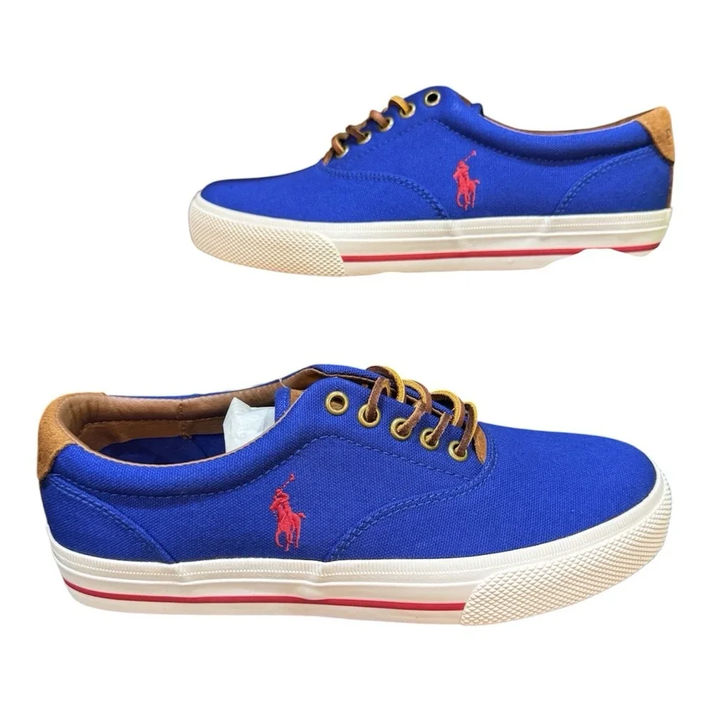 Polo Ralph Lauren Vaughn SK-VLC Lace Up Sneaker Heritage Blue Sport Suede
